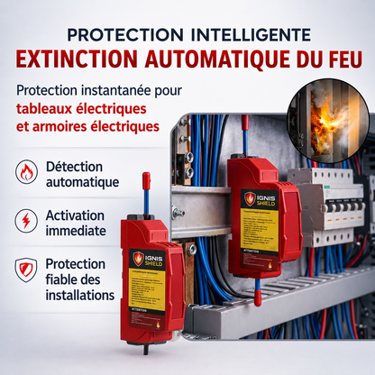 Dispositif automatique à aérosol DIN qui sauve des vies - Ignis Shield®